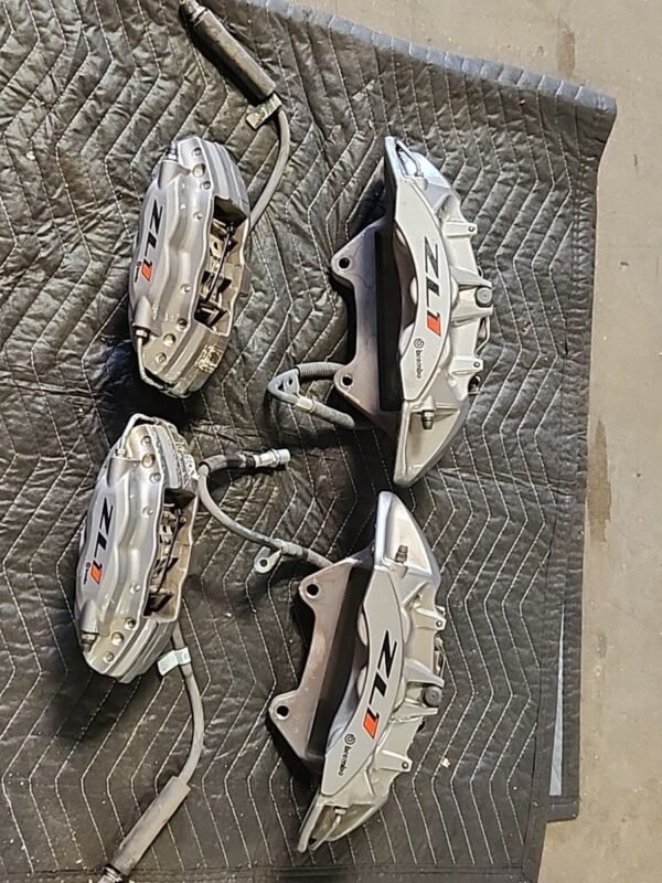 2017-2024 Camaro ZL1 Front & Rear Silver BREMBO Brake Calipers USED OEM GM #506