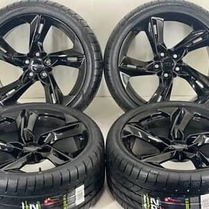 20″ CHEVROLET CAMARO WHEELS TIRES RIM FACTORY OEM 5874 2019- 2023 GLOSS BLACK