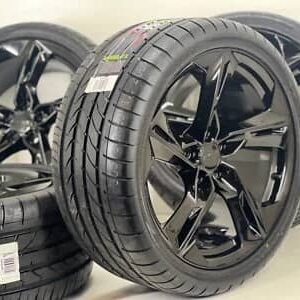 20″ CHEVROLET CAMARO WHEELS TIRES RIM FACTORY OEM 5874 2019- 2023 GLOSS BLACK