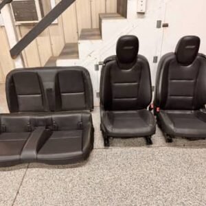 2010-2015 CHEVY CAMARO SS BLACK LEATHER SEATS FRONT & REAR CONVERTIBLE – OEM