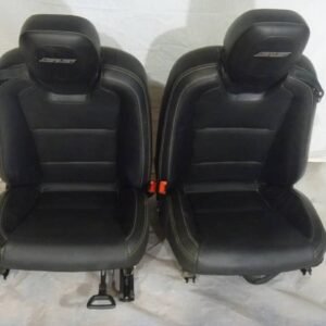 2012 Chevrolet Chevy Camaro SS OEM Black Leather lst Front Row Seats HEATED