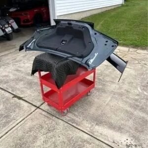 Camaro spoiler attached to trunk, will fit 2010-2015 Camaro.