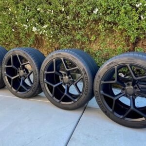 Z28 MRR 20 Inch Camaro Black Concaved Wheels With Michelin Pilot Sport Tires 5×120 – 5×4.75 Bolt