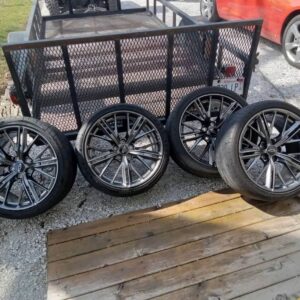 Zl1 camaro wheels  Set of 4 staggered zl1 wheel and tires