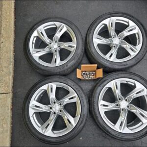 6th Gen Camaro tires and wheels complete with center caps, lug nuts and TPMS sensors like brand new