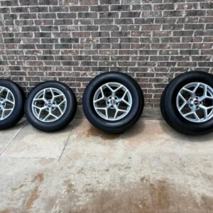 Complete set 4 Mickey Thompson tires with less than 200 miles on them with race star wheels 17” 2010